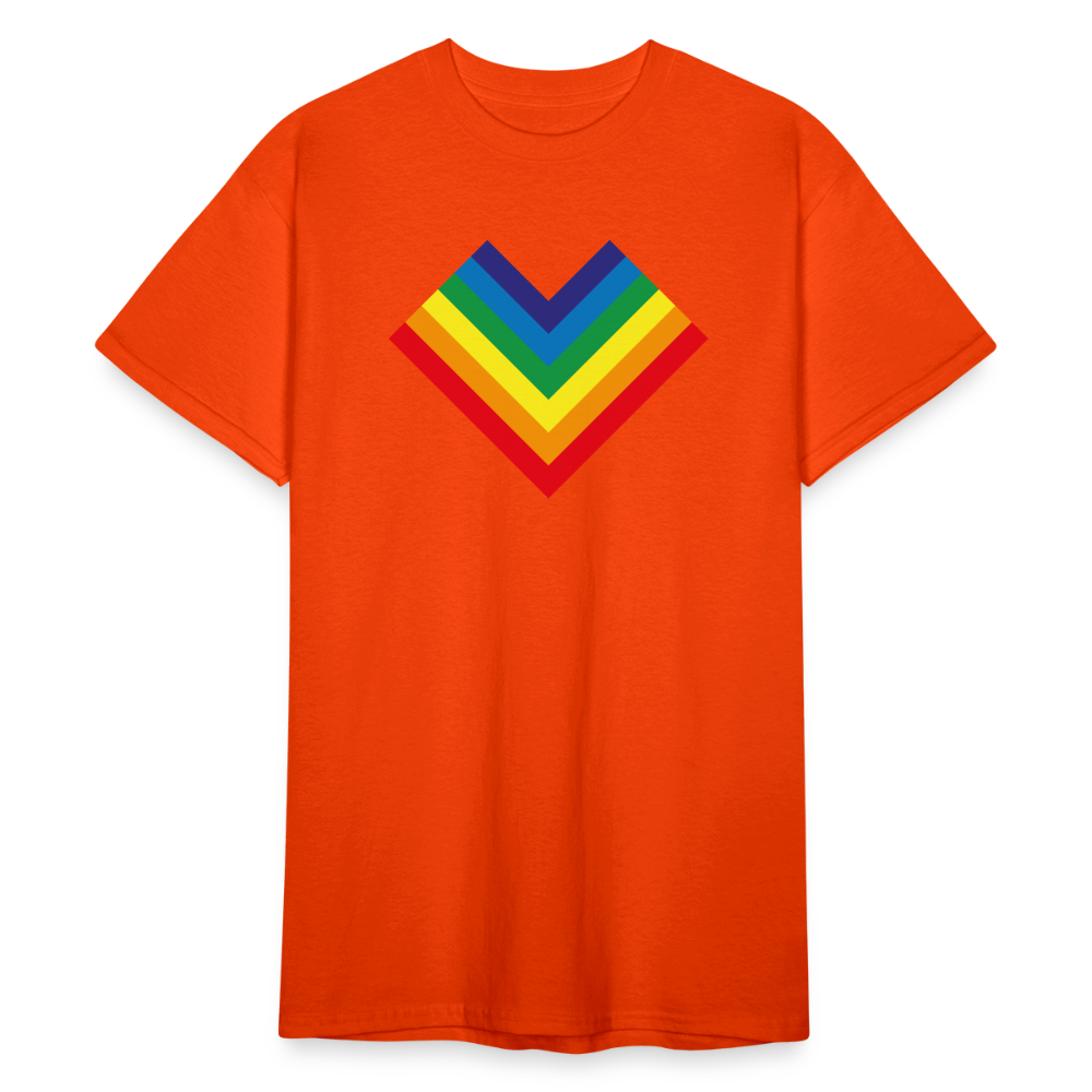 SSW1798 Tshirt Regenbogenherz - kräftig Orange