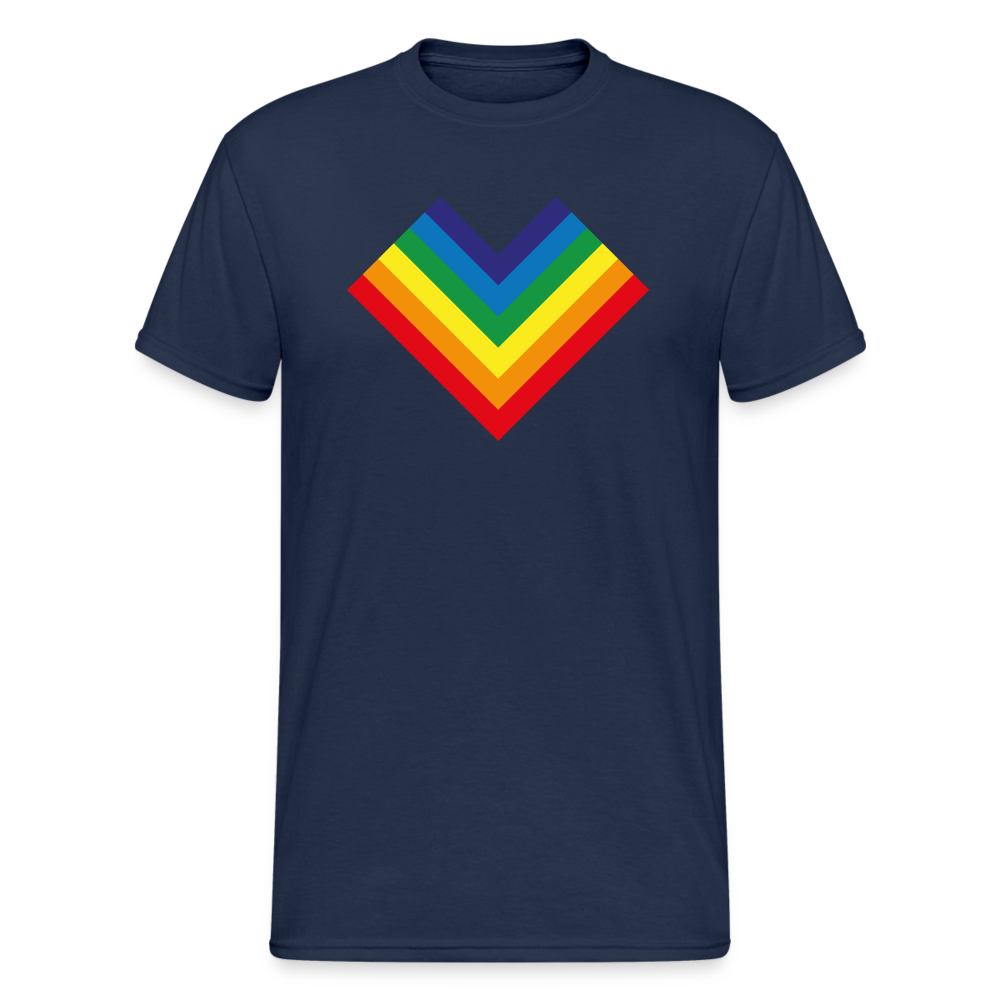 SSW1798 Tshirt Regenbogenherz - Navy