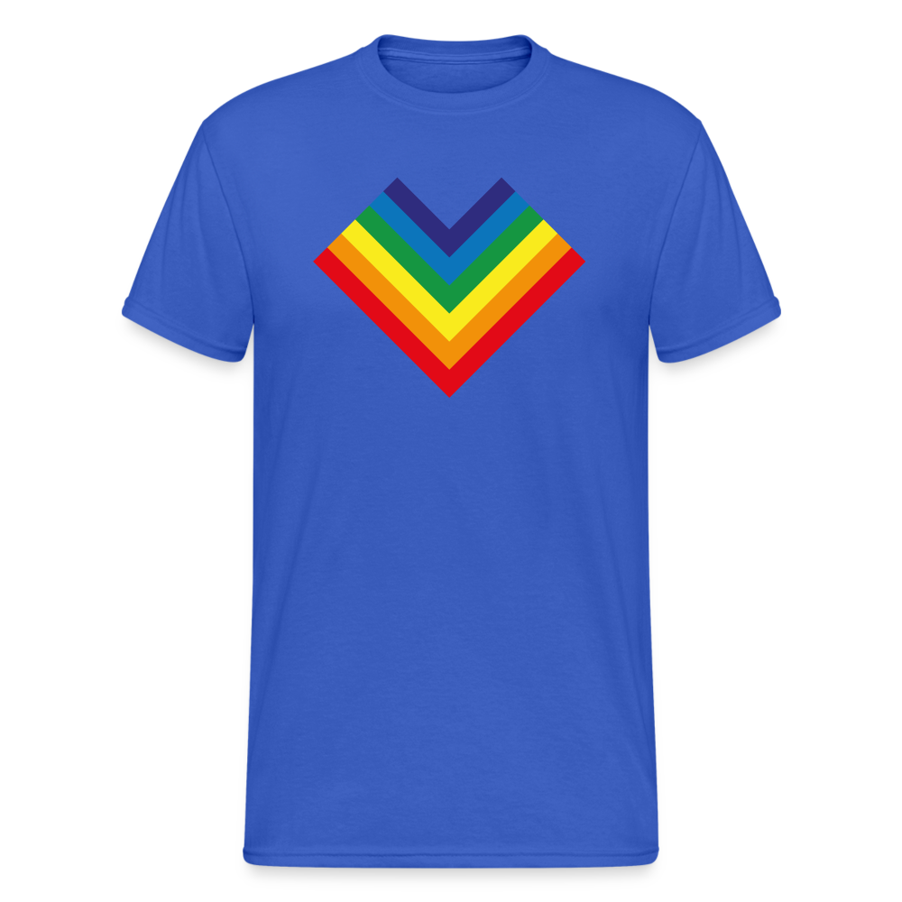 SSW1798 Tshirt Regenbogenherz - Königsblau