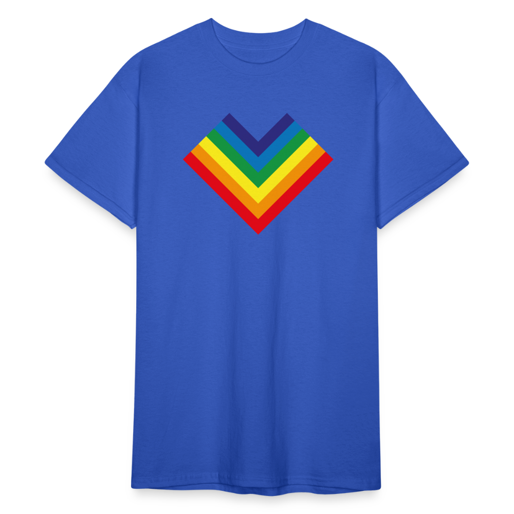 SSW1798 Tshirt Regenbogenherz - Königsblau