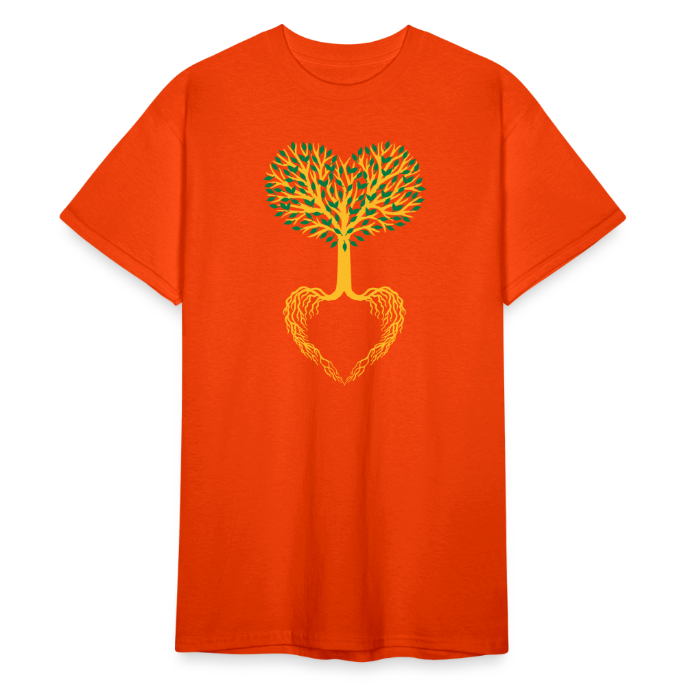 SSW1801 Tshirt Herz Baum - kräftig Orange