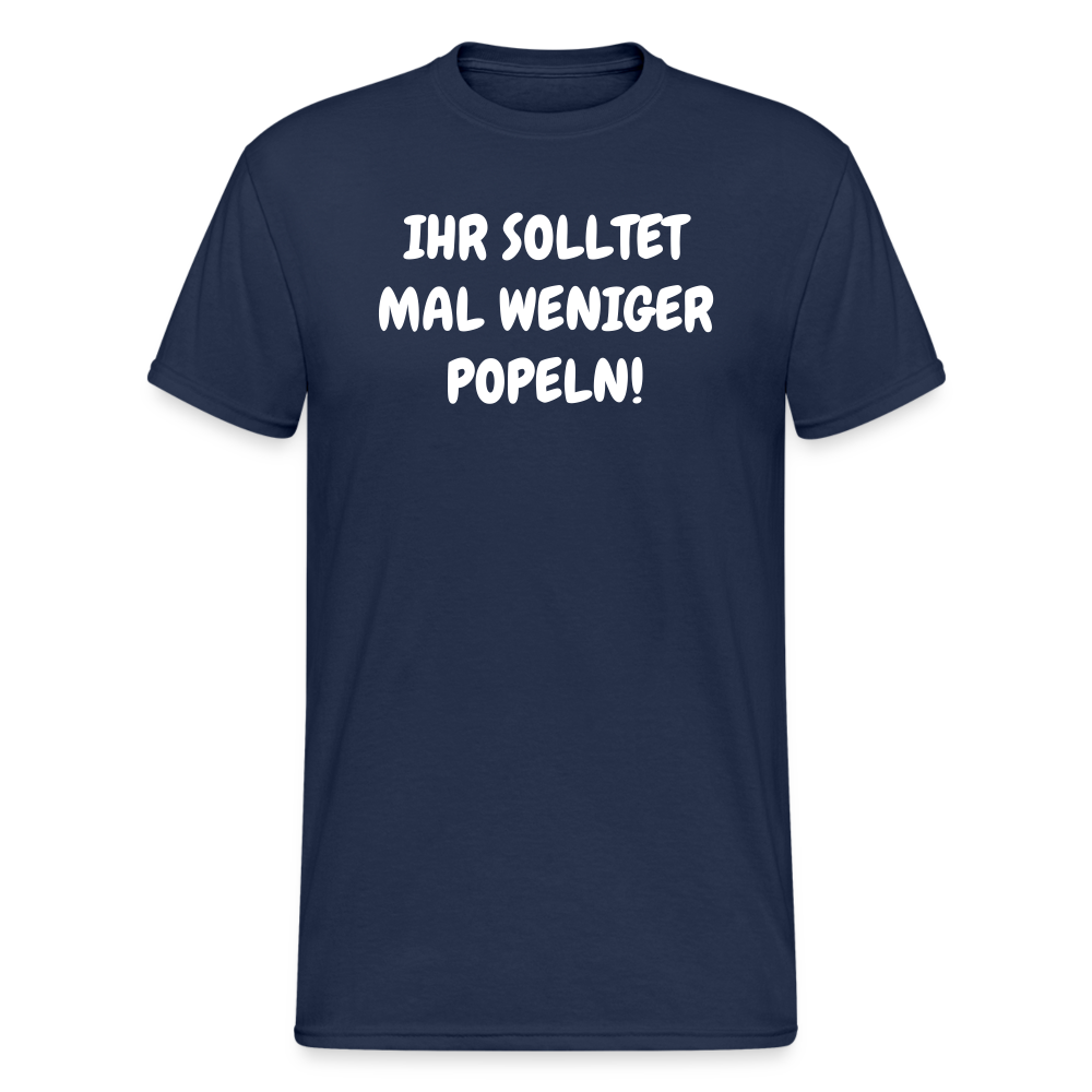 SSW1803 Tshirt IHR SOLLTET MAL WENIGER POPELN! - Navy