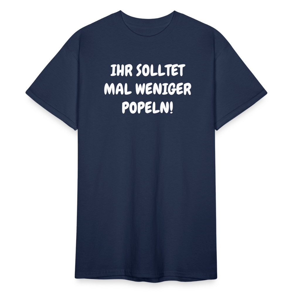 SSW1803 Tshirt IHR SOLLTET MAL WENIGER POPELN! - Navy