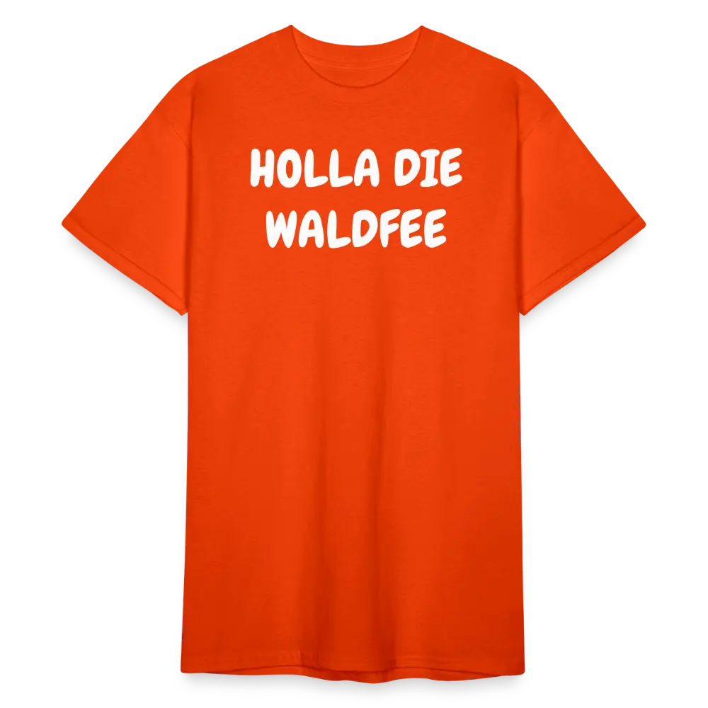 SSW1805 Tshirt HOLLA DIE WALDFEE - kräftig Orange