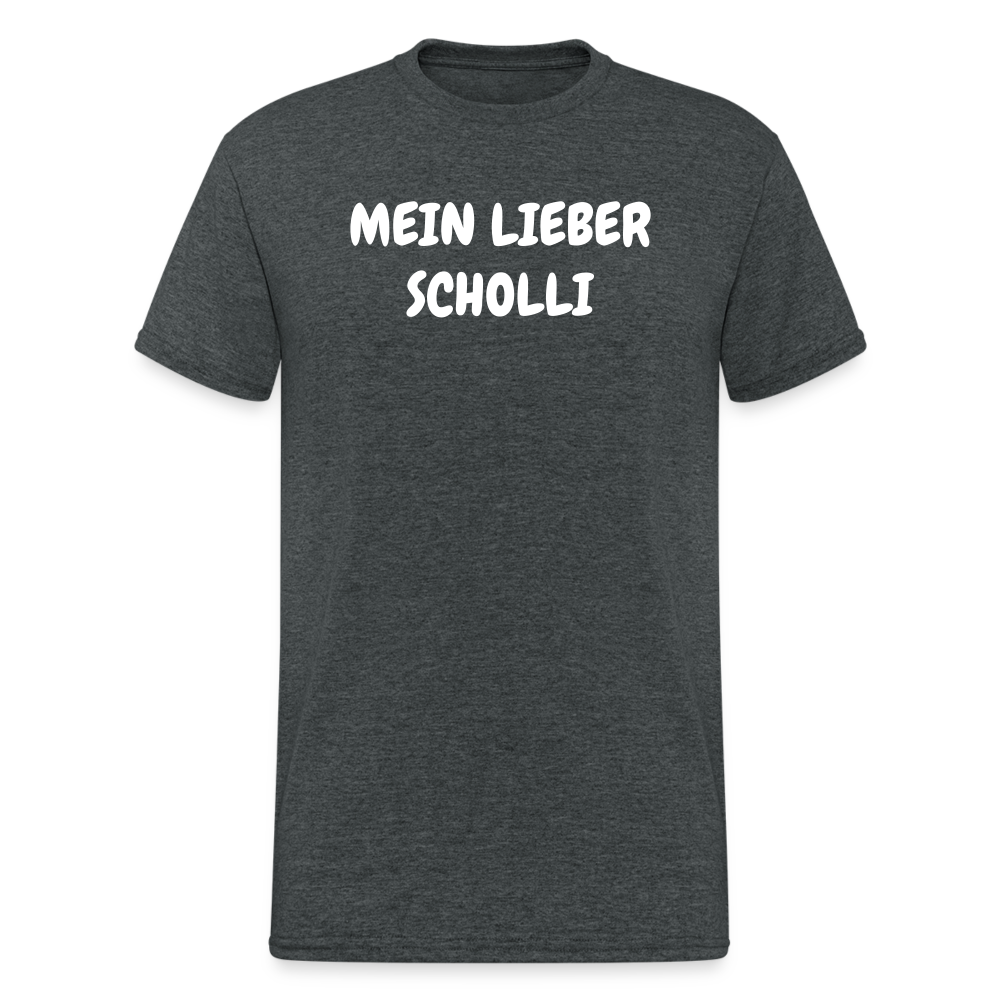 SSW1806 Tshirt MEIN LIEBER SCHOLLI - Dunkelgrau meliert