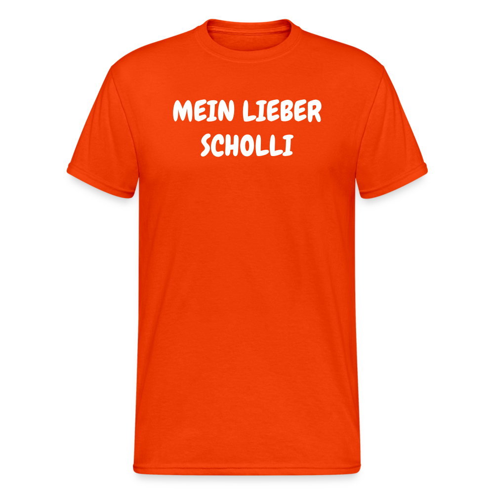 SSW1806 Tshirt MEIN LIEBER SCHOLLI - kräftig Orange