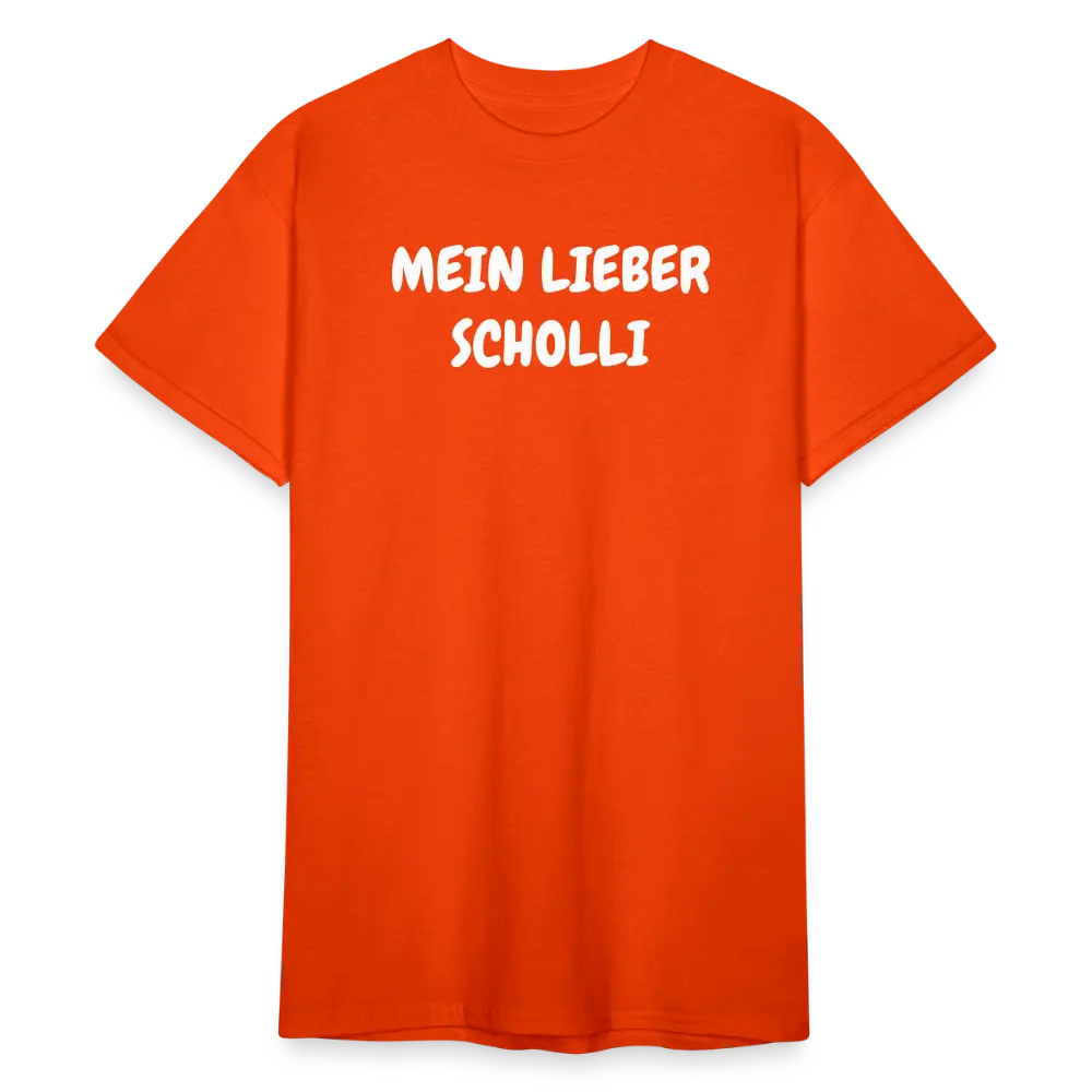 SSW1806 Tshirt MEIN LIEBER SCHOLLI - kräftig Orange
