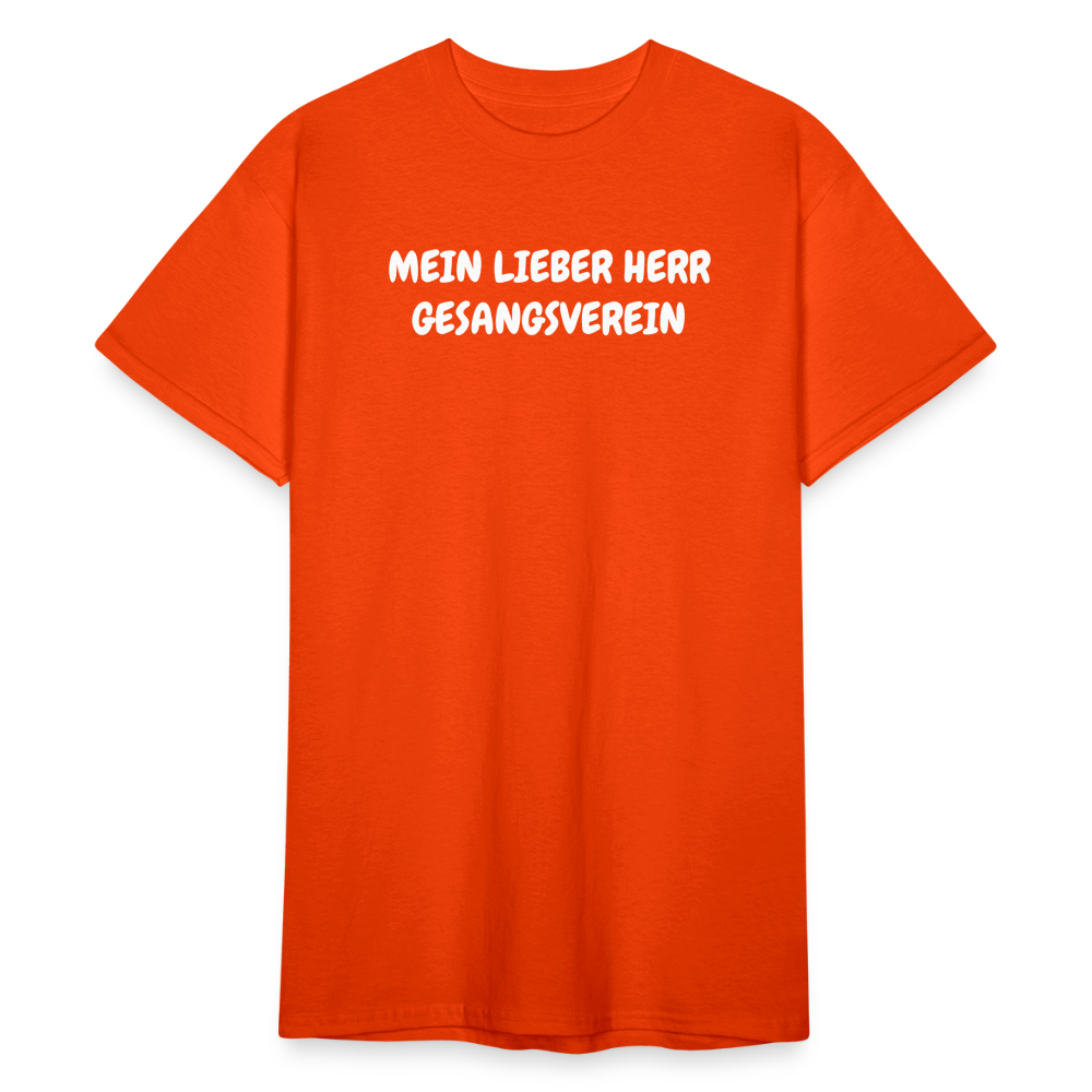 SSW1807 Tshirt MEIN LIEBER HERR GESANGSVEREIN - kräftig Orange