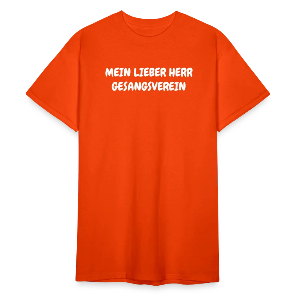 SSW1807 Tshirt MEIN LIEBER HERR GESANGSVEREIN - kräftig Orange
