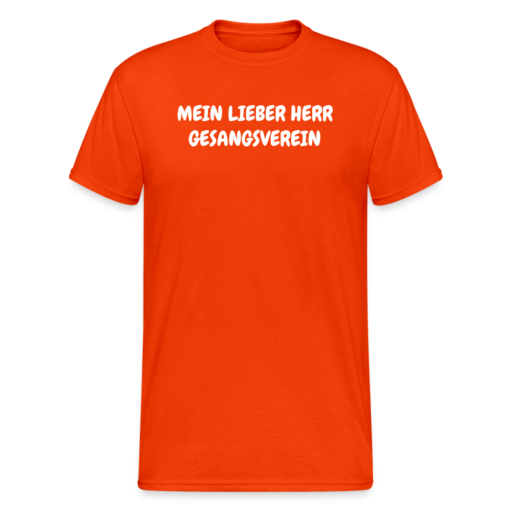 SSW1807 Tshirt MEIN LIEBER HERR GESANGSVEREIN - kräftig Orange