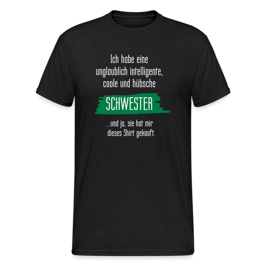 SSW1813 Tshirt coole Schwester - Schwarz