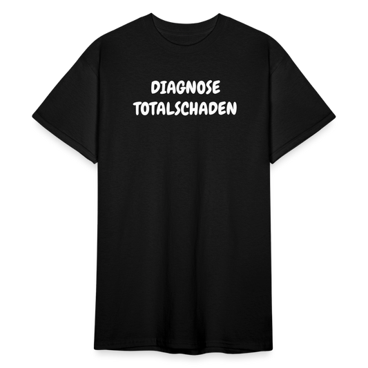 SSW1811 Tshirt DIAGNOSE TOTALSCHADEN - Schwarz