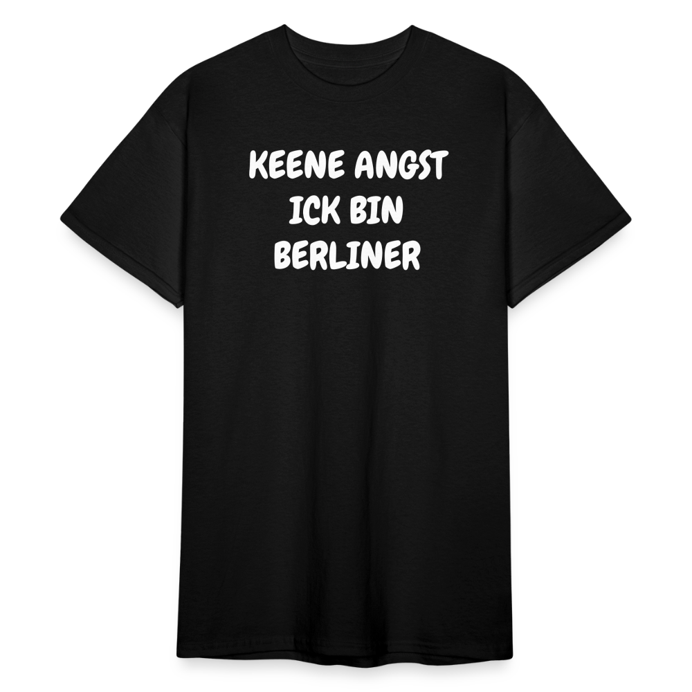 SSW1813 Tshirt KEENE ANGST ICK BIN BERLINER - Schwarz