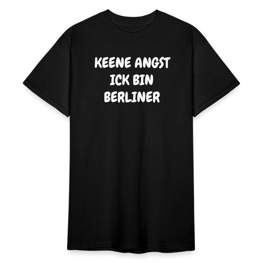 SSW1813 Tshirt KEENE ANGST ICK BIN BERLINER - Schwarz