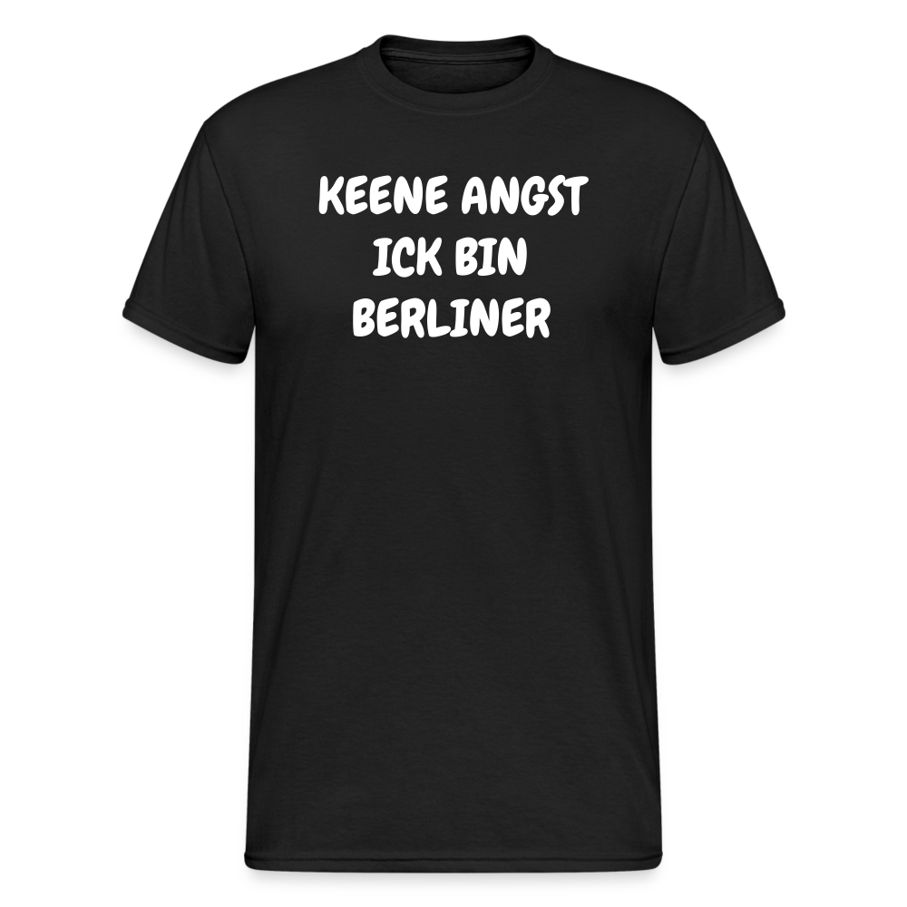 SSW1813 Tshirt KEENE ANGST ICK BIN BERLINER - Schwarz