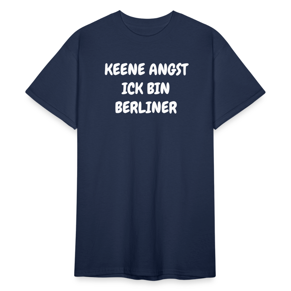 SSW1813 Tshirt KEENE ANGST ICK BIN BERLINER - Navy