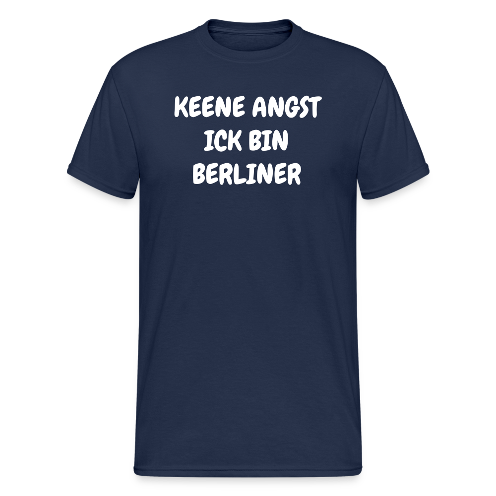 SSW1813 Tshirt KEENE ANGST ICK BIN BERLINER - Navy