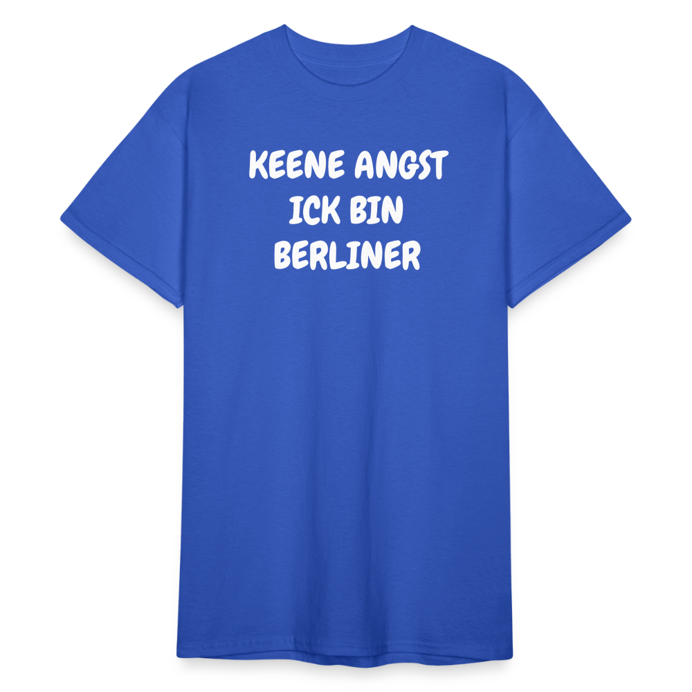 SSW1813 Tshirt KEENE ANGST ICK BIN BERLINER - Königsblau