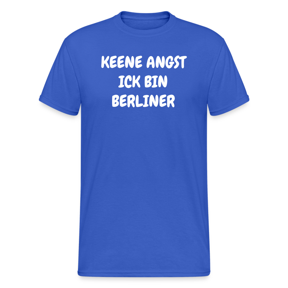 SSW1813 Tshirt KEENE ANGST ICK BIN BERLINER - Königsblau