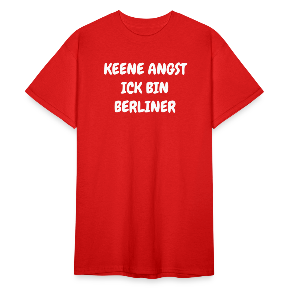 SSW1813 Tshirt KEENE ANGST ICK BIN BERLINER - Rot