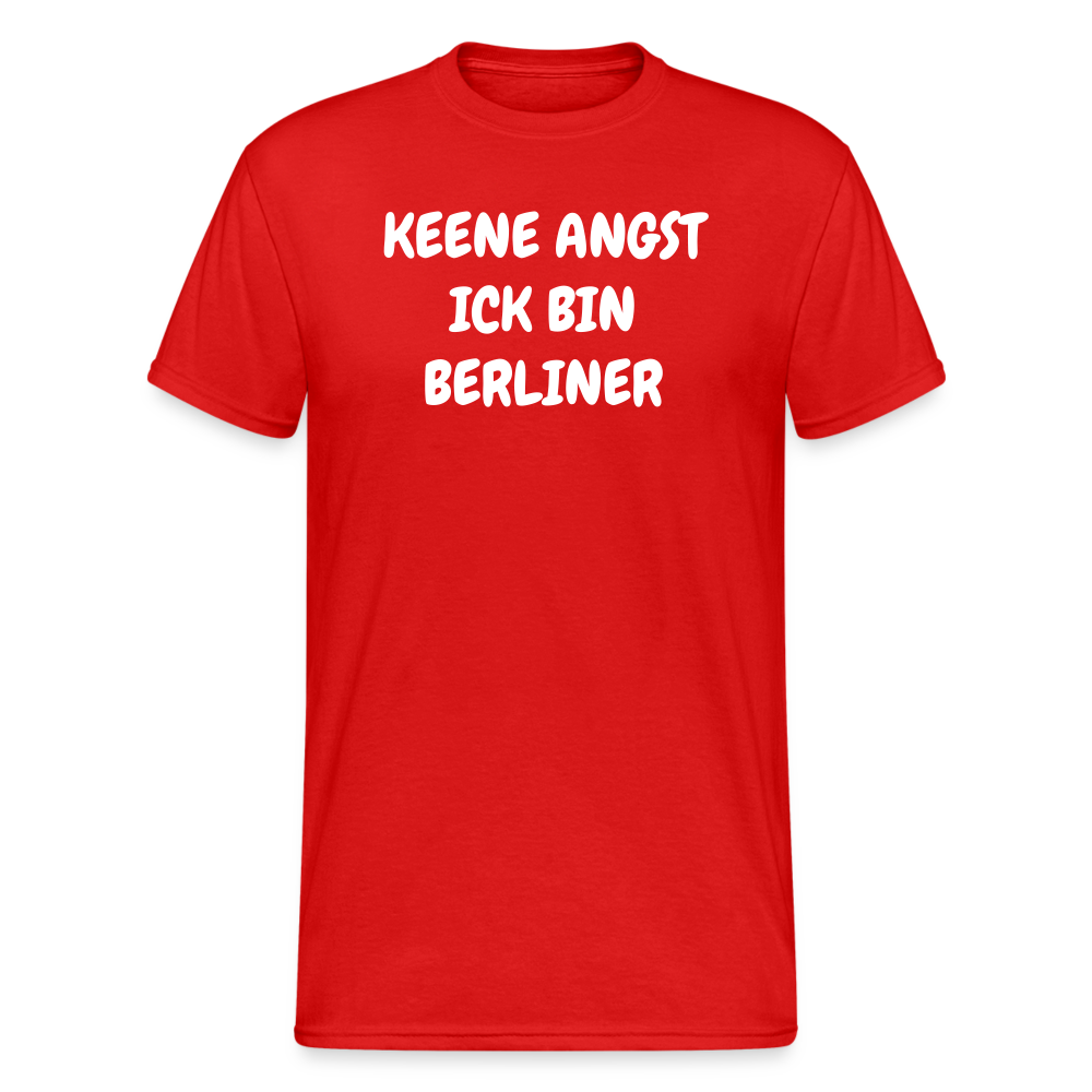 SSW1813 Tshirt KEENE ANGST ICK BIN BERLINER - Rot