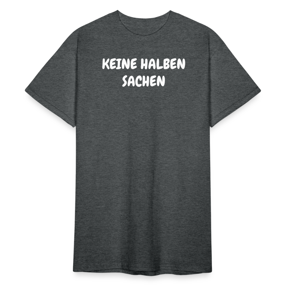 SSW1815 Tshirt KEINE HALBEN SACHEN - Dunkelgrau meliert