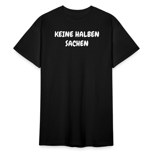 SSW1815 Tshirt KEINE HALBEN SACHEN - Schwarz