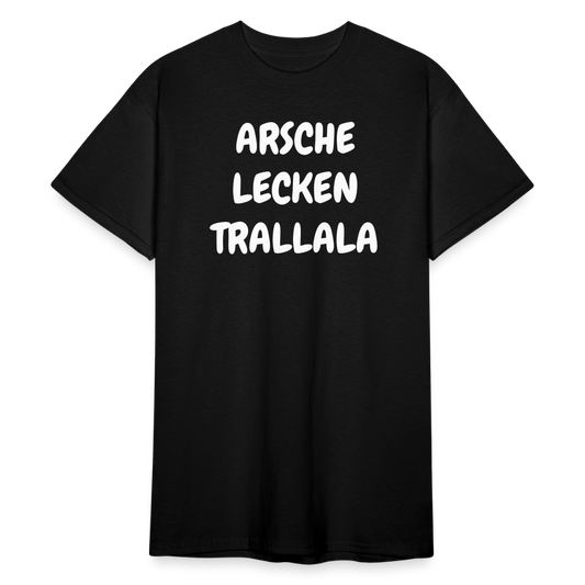 SSW1817 Tshirt ARSCHE LECKEN TRALLALA - Schwarz