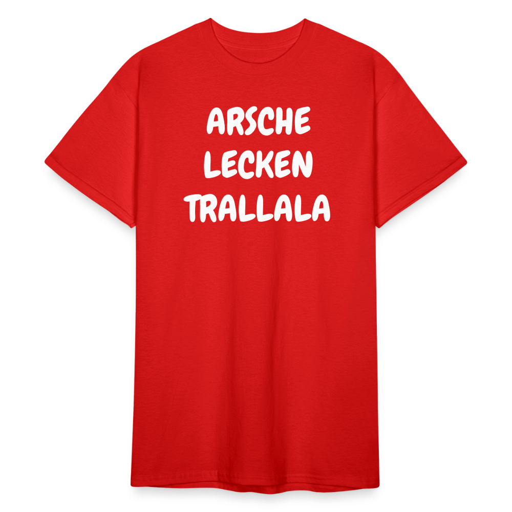 SSW1817 Tshirt ARSCHE LECKEN TRALLALA - Rot
