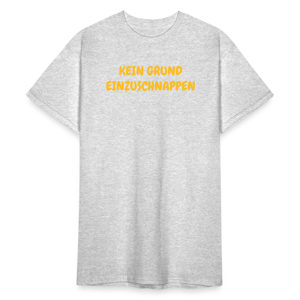 SSW1820 Tshirt KEIN GRUND EINZUSCHNAPPEN - Grau meliert