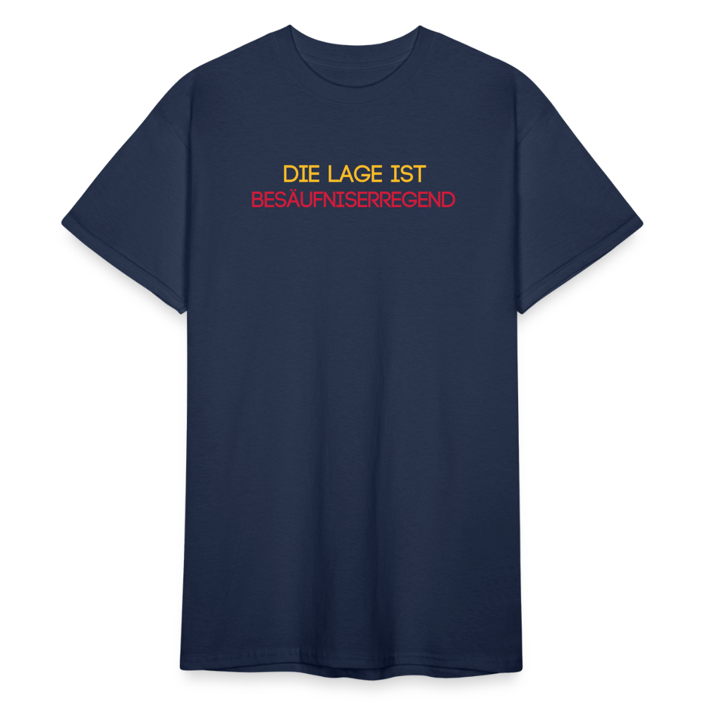 SSW1831 Tshirt DIE LAGE IST BESÄUFNISERREGEND - Navy
