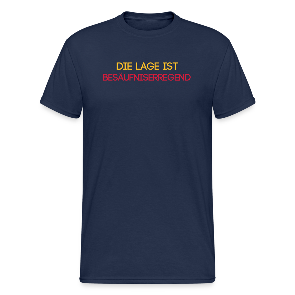 SSW1831 Tshirt DIE LAGE IST BESÄUFNISERREGEND - Navy