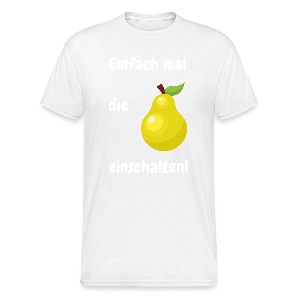 SSW1838 Tshirt Einfach mal  die   Birne einschalten! - weiß