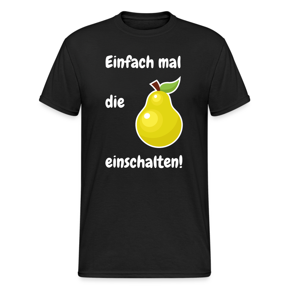 SSW1838 Tshirt Einfach mal  die   Birne einschalten! - Schwarz