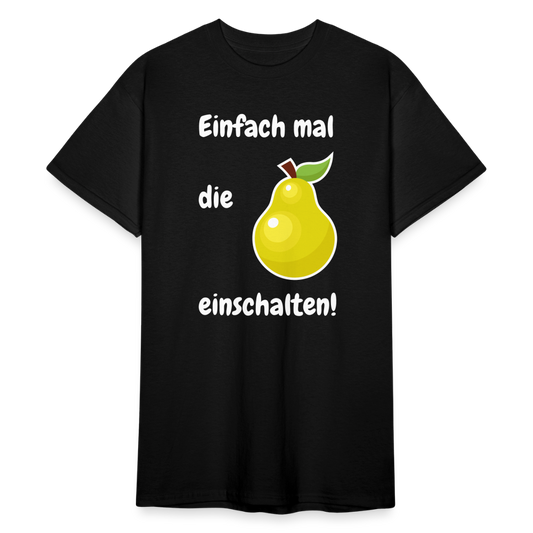 SSW1838 Tshirt Einfach mal die Birne einschalten! - Schwarz