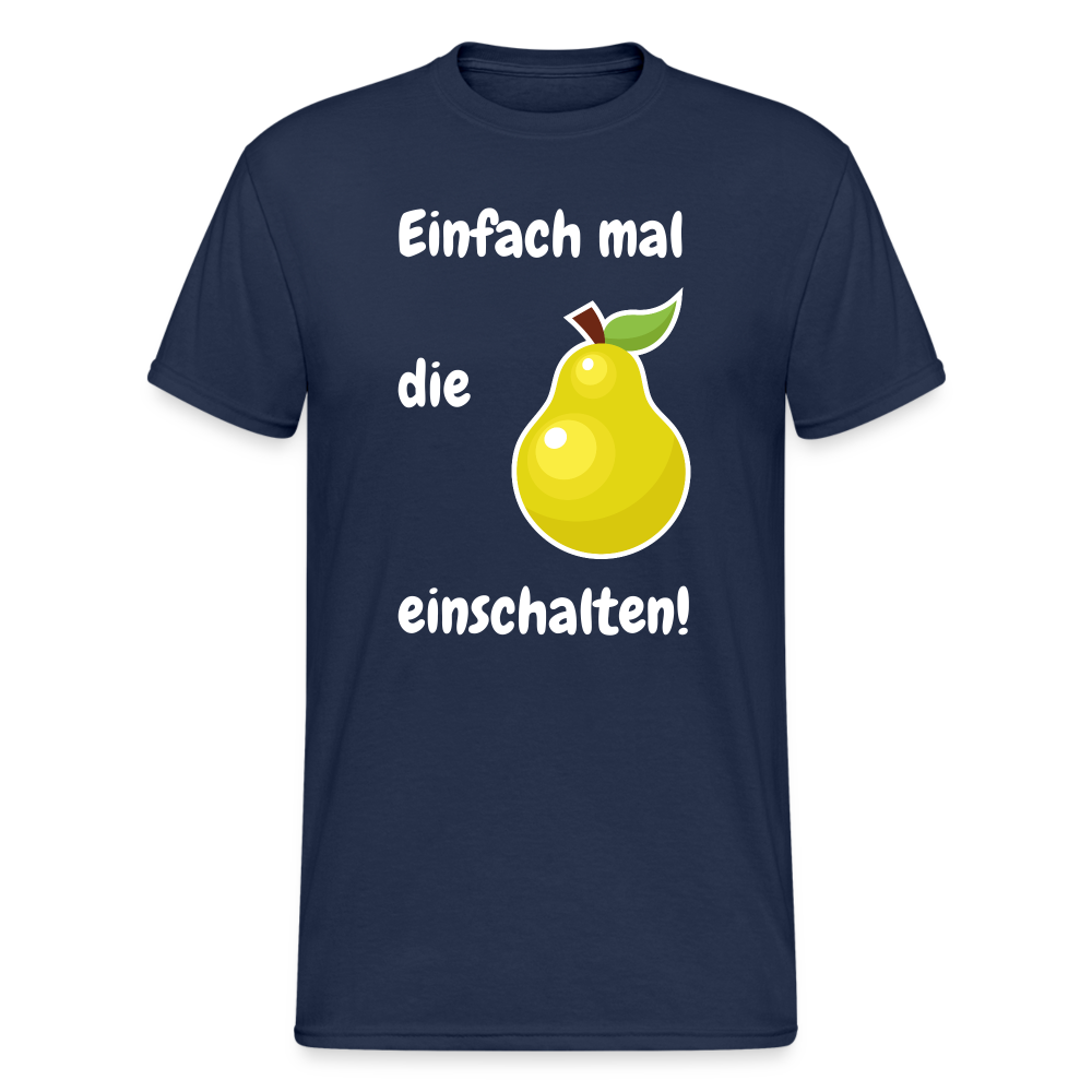 SSW1838 Tshirt Einfach mal  die   Birne einschalten! - Navy