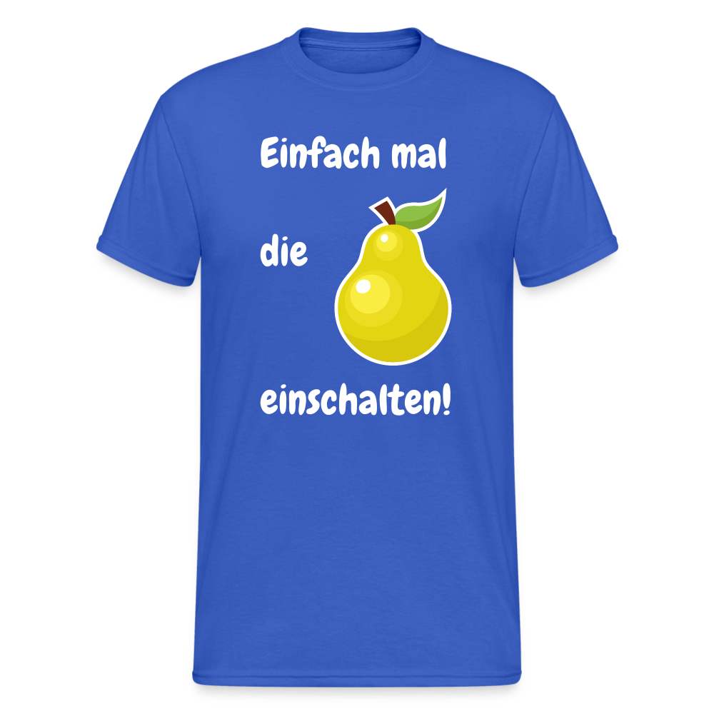 SSW1838 Tshirt Einfach mal  die   Birne einschalten! - Königsblau