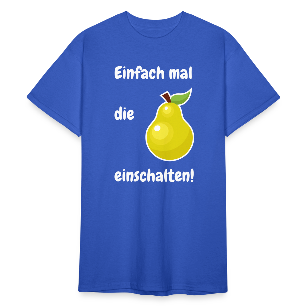 SSW1838 Tshirt Einfach mal  die   Birne einschalten! - Königsblau