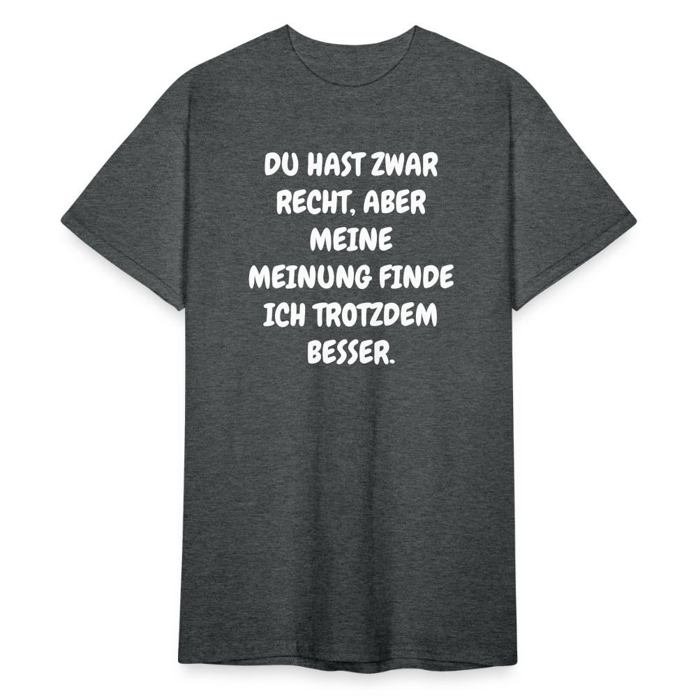 SSW1844 Tshirt DU HAST ZWAR RECHT, ABER MEINE MEINUNG FINDE ICH TROTZDEM BESSER. - Dunkelgrau meliert