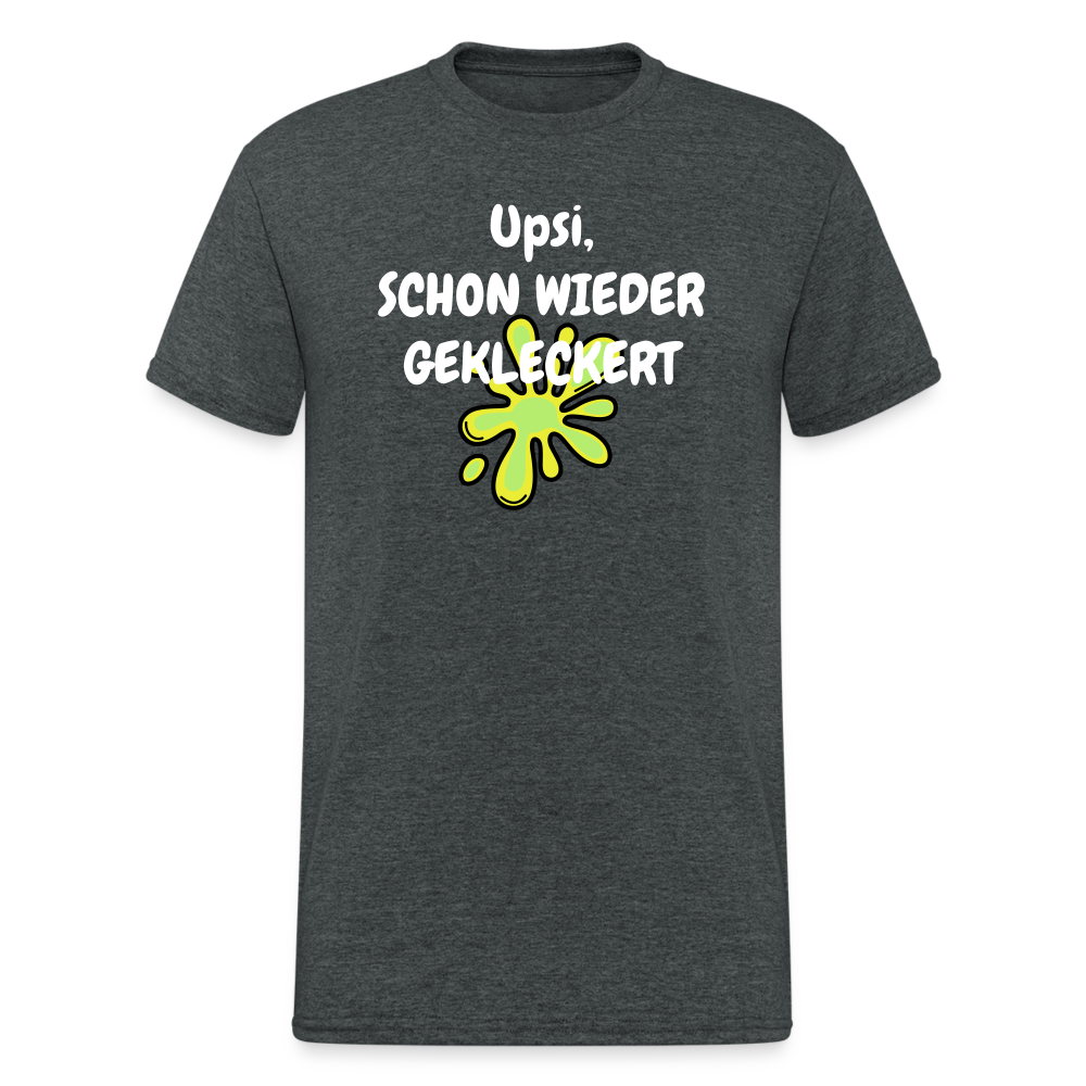 SSW1851 Tshirt Upsi, SCHON WIEDER GEKLECKERT - Dunkelgrau meliert