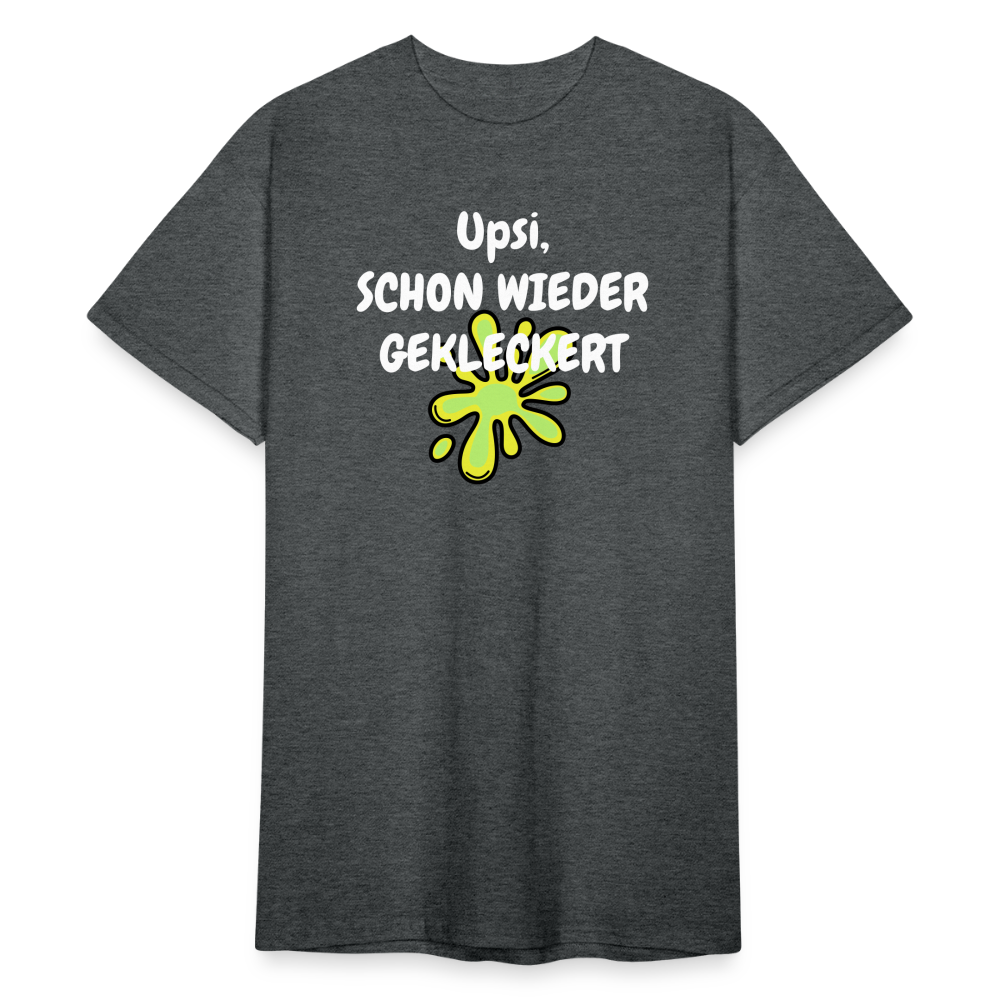 SSW1851 Tshirt Upsi, SCHON WIEDER GEKLECKERT - Dunkelgrau meliert