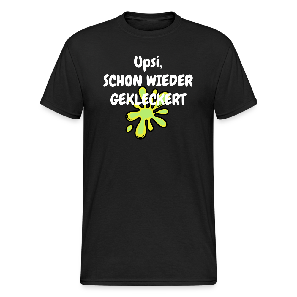 SSW1851 Tshirt Upsi, SCHON WIEDER GEKLECKERT - Schwarz