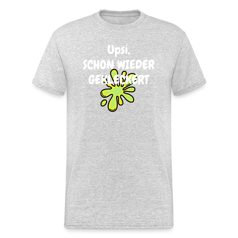 SSW1851 Tshirt Upsi, SCHON WIEDER GEKLECKERT - Grau meliert