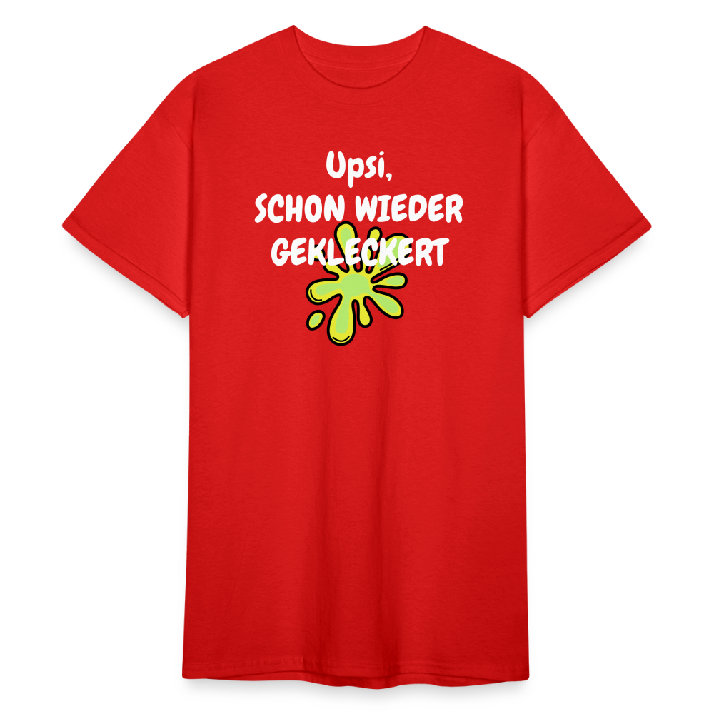 SSW1851 Tshirt Upsi, SCHON WIEDER GEKLECKERT - Rot