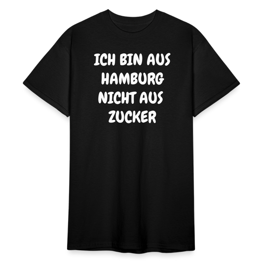 SSW1853 Tshirt ICH BIN AUS HAMBURG NICHT AUS ZUCKER - Schwarz