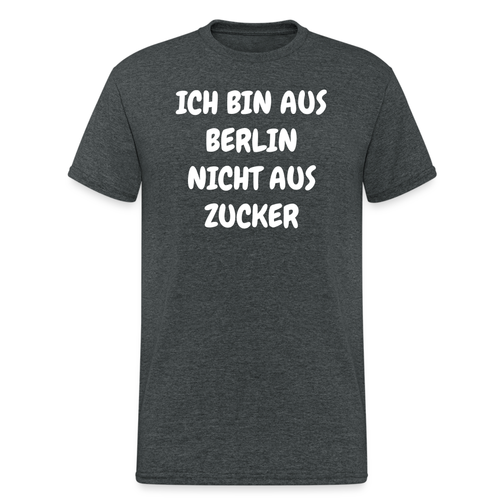 SSW1854 Tshirt ICH BIN AUS BERLIN NICHT AUS ZUCKER - Dunkelgrau meliert