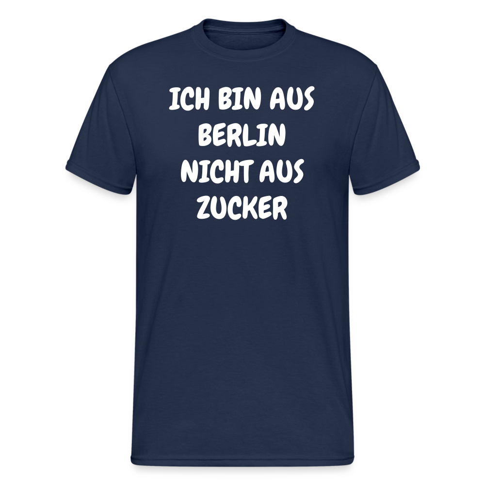 SSW1854 Tshirt ICH BIN AUS BERLIN NICHT AUS ZUCKER - Navy