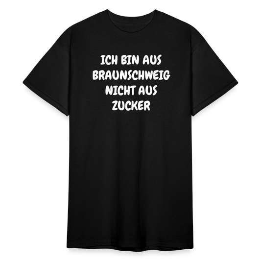 SSW1855 Tshirt ICH BIN AUS BRAUNSCHWEIG NICHT AUS ZUCKER - Schwarz