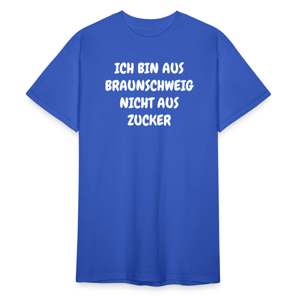 SSW1855 Tshirt ICH BIN AUS BRAUNSCHWEIG NICHT AUS ZUCKER - Königsblau
