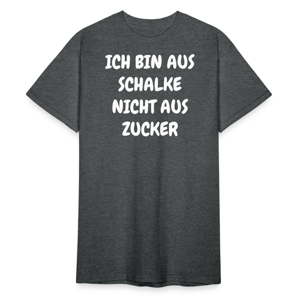 SSW1857 Tshirt ICH BIN AUS SCHALKE NICHT AUS ZUCKER - Dunkelgrau meliert